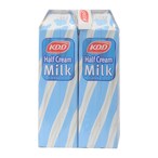 Buy Kdd Half Cream Milk 1 lt X 4 Pieces in Kuwait